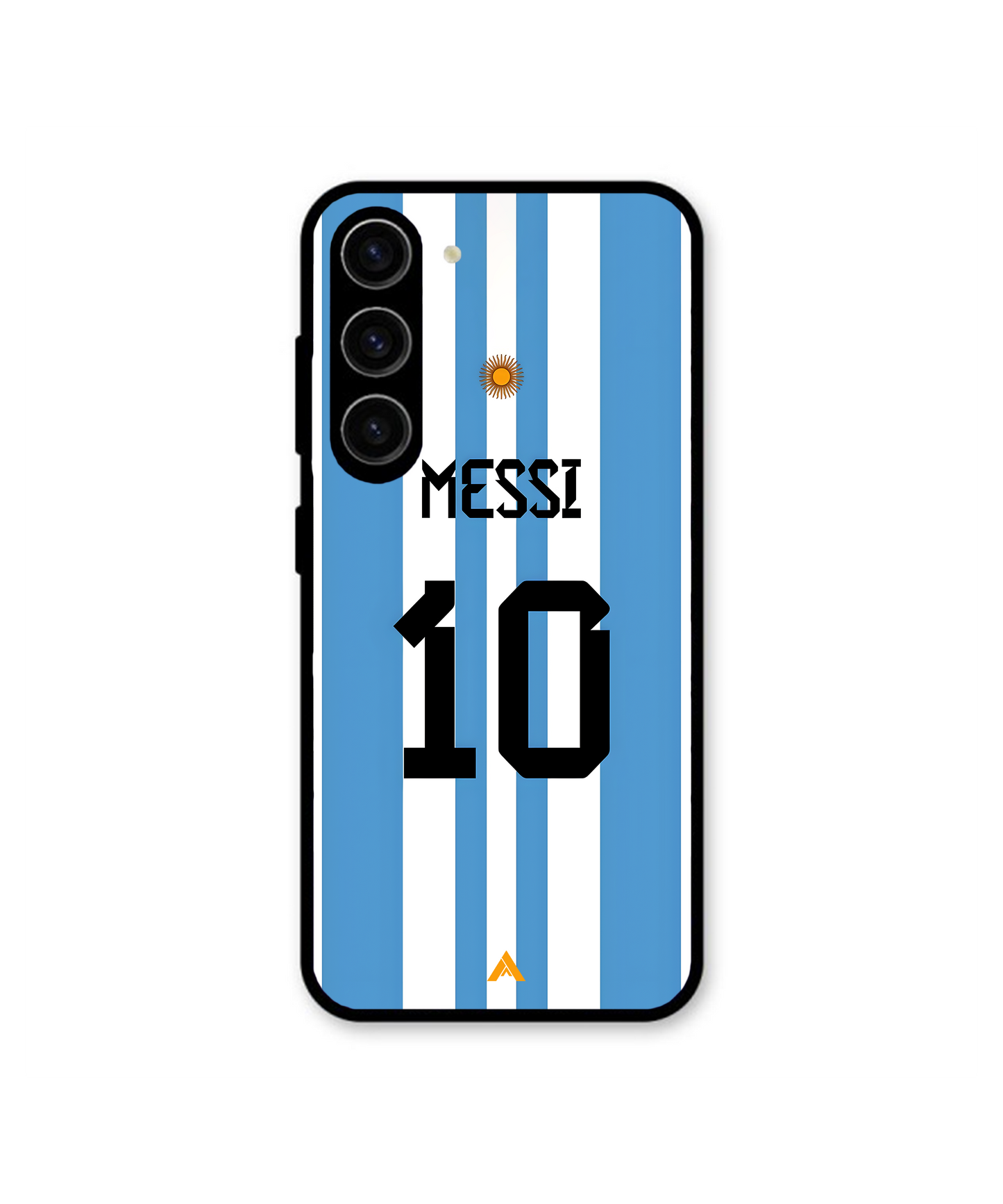 Messi T-Shirt Football Metal Back Cover & Phone Case