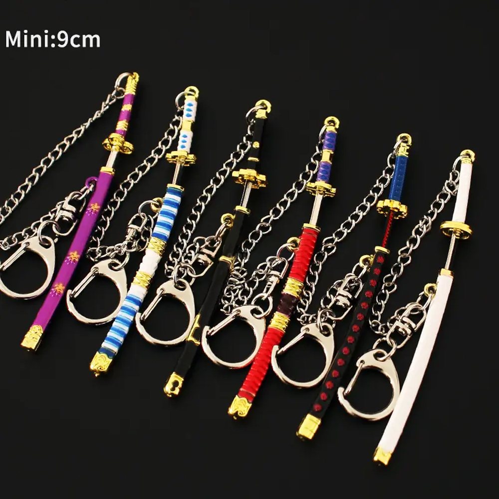 Premium Metal Katana Keychain 9cm