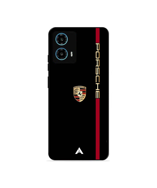 Porsche Premium Shockproof Metal Back Cover Case for Moto G34