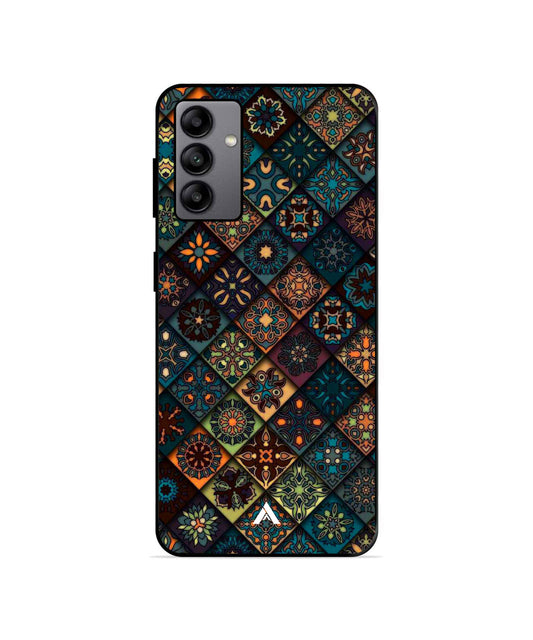 Rungoli Pattern Metal Back Cover & Phone Case