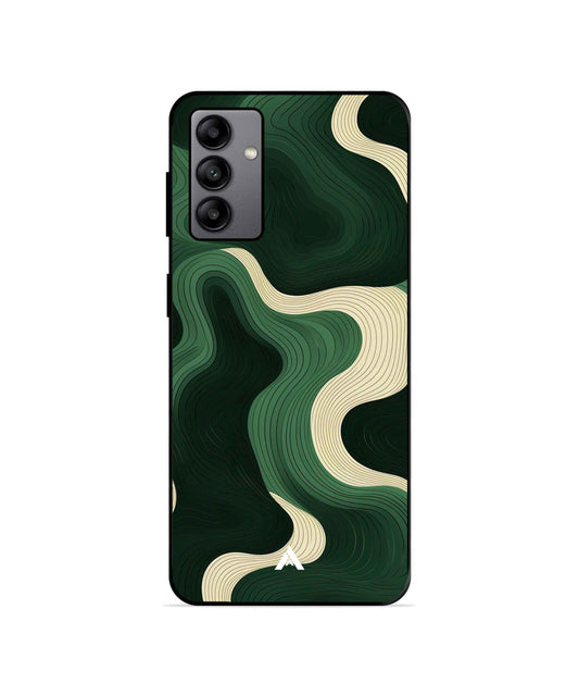 Green Layers Metal Back Cover & Phone Case