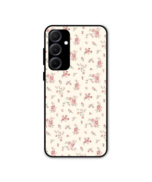 Floral Pattern Premium Shockproof Metal Back Cover Case - Ascension Store