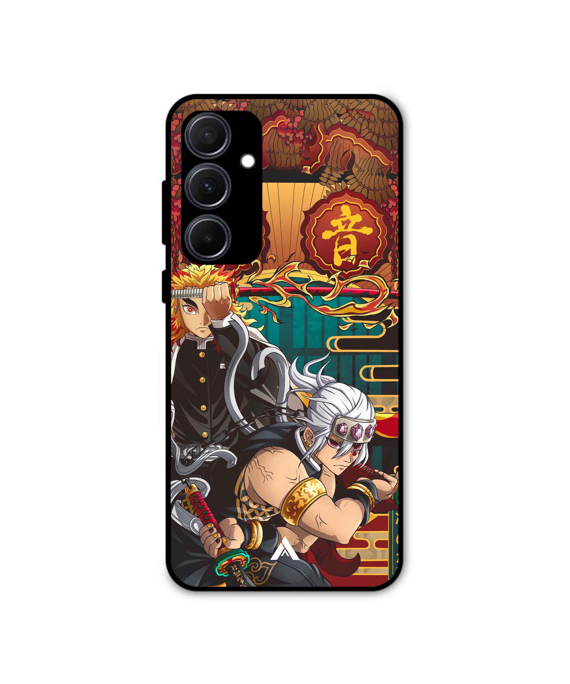 Rengoku & Uzui Demon Slayer Premium Shockproof Metal Back Cover Case - Ascension Store