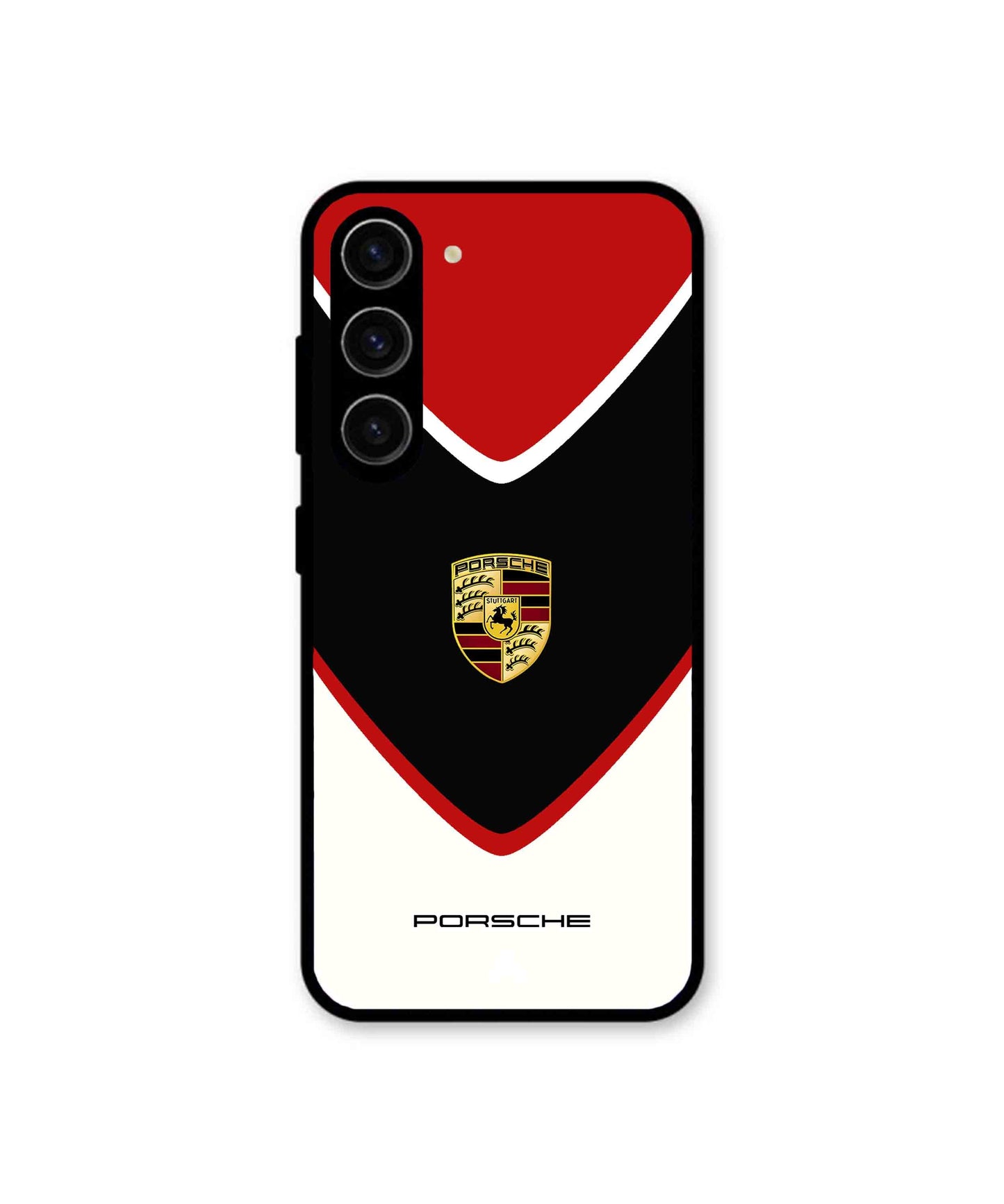 Porsche Car Logo 2 Metal Back Cover & Phone Case For Samsung A36