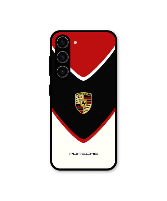 Porsche Car Logo 2 Metal Back Cover & Phone Case For Samsung A36