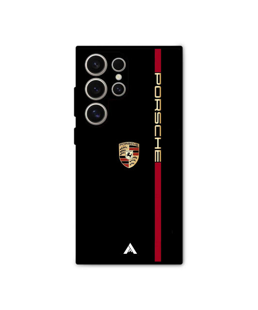 Porshe Car Logo 1 Metal Back Cover & Phone Case For Samsung S23 Ultra