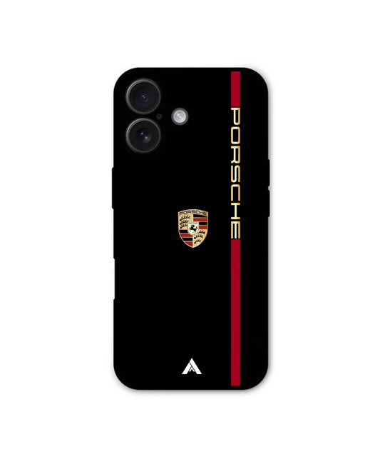 Porsche Premium Shockproof Metal Back Cover Case for Apple iPhone 16