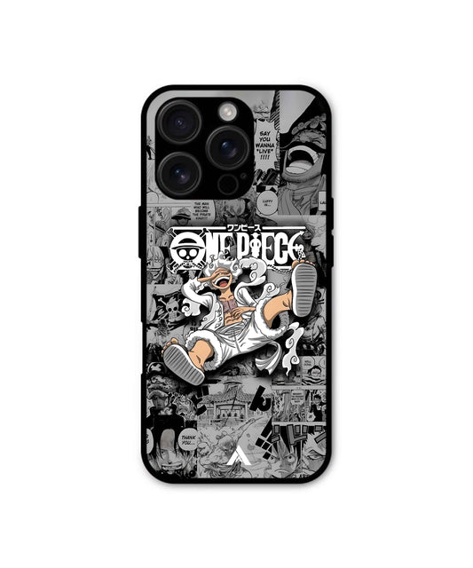 One Piece Luffy Premium Shockproof Metal Back Cover Case for Apple iPhone 16 Pro Max