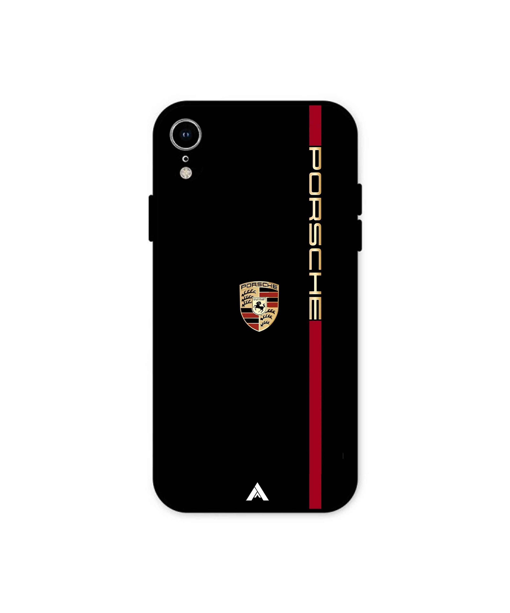 Porsche Premium Shockproof Metal Back Cover Case for iPhone Xr